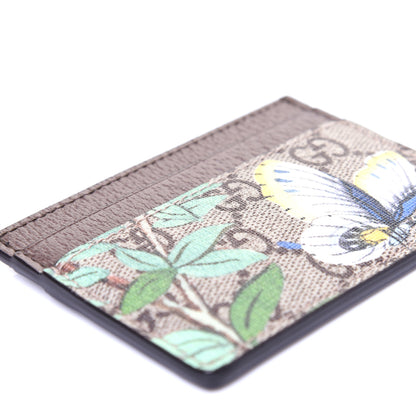 Gucci GG Supreme Monogram Tian Card Holder Beige Multicolor New Acero 6 of 9