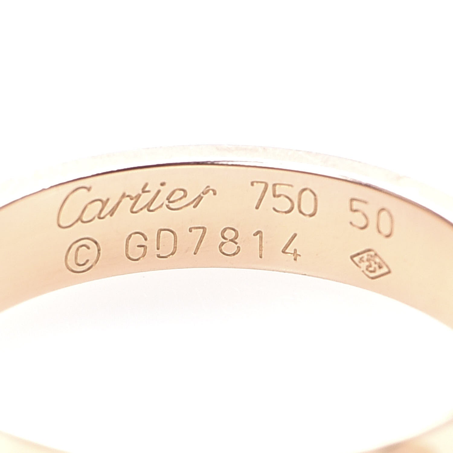 Cartier 18K Pink Gold 3.5mm LOVE Wedding Band Ring 50 5.25 4 of 4