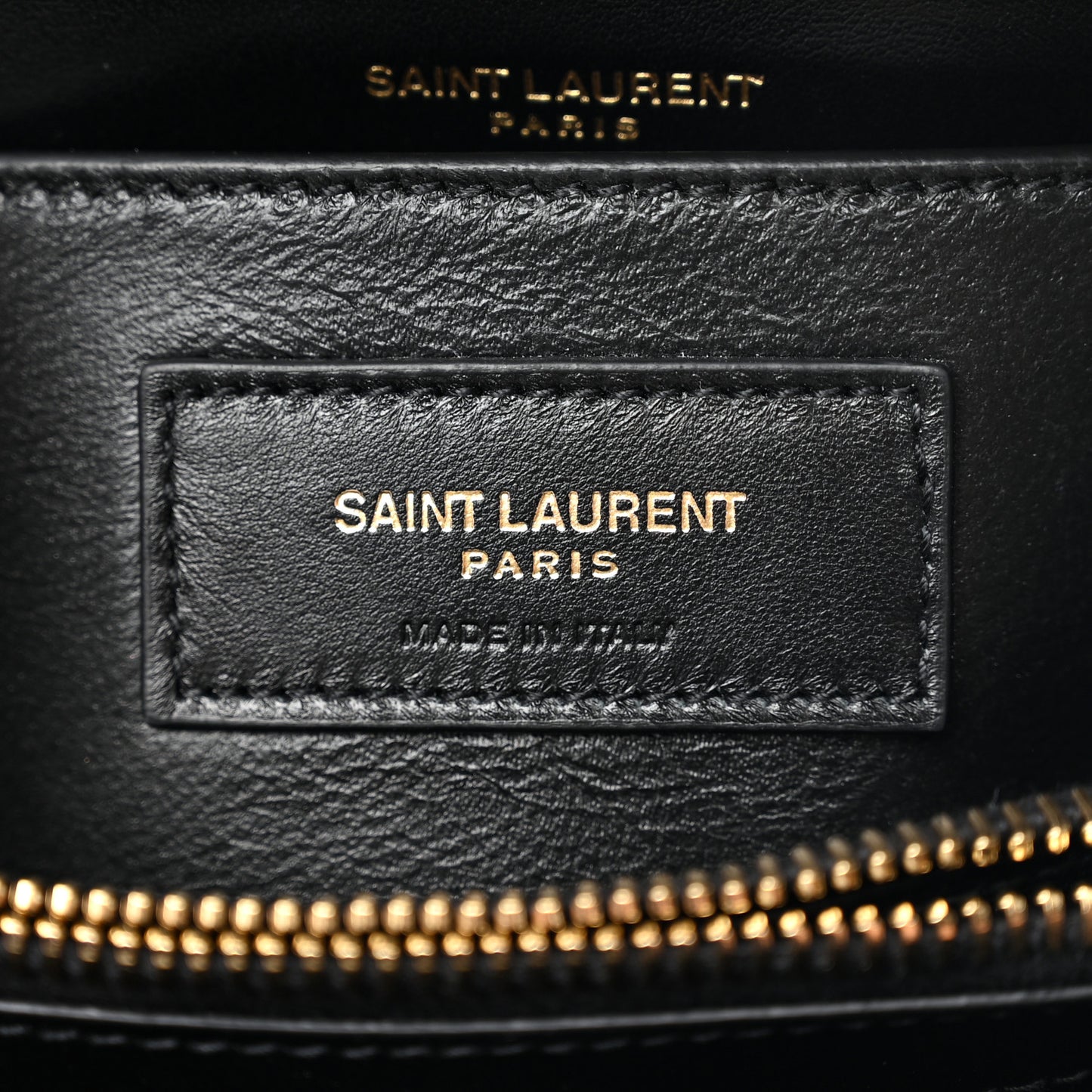 Calfskin Y Quilted Monogram Small Loulou Chain Satchel Black