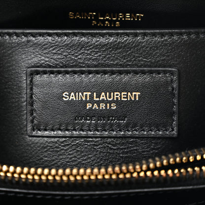 Saint Laurent Calfskin Y Quilted Monogram Small Loulou Chain Satchel Black 6 of 9