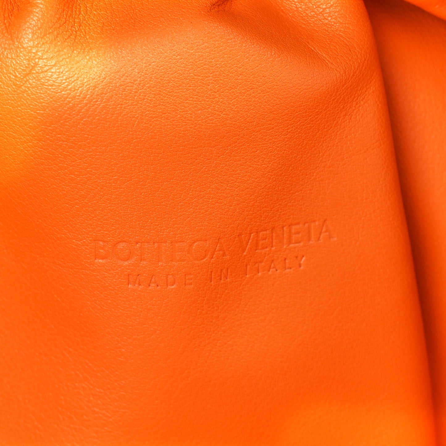 Smooth Butter Calf The Pouch Oversized Clutch Burnt Orange