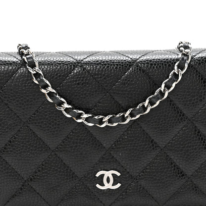 Chanel Caviar Quilted Wallet on Chain WOC Black 8 of 11