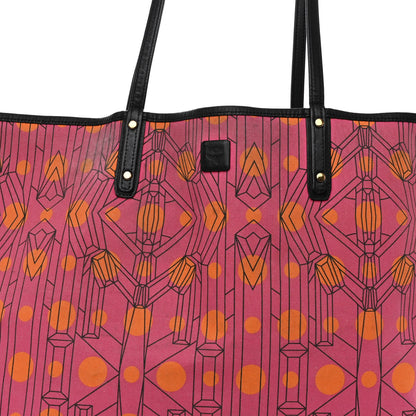 MCM Visetos Large Project Reversible Shopper Tote Pink 11 of 18