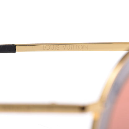 Louis Vuitton Round Metropolis Sunglasses Z0908U Brown Gold 7 of 11