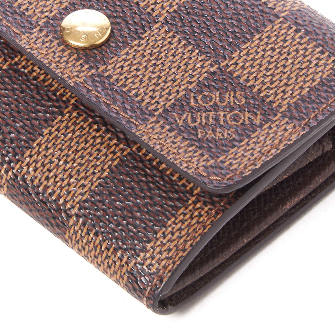 Louis Vuitton Damier Ebene Porte-Monnaie Plat Coin Purse 4 of 7
