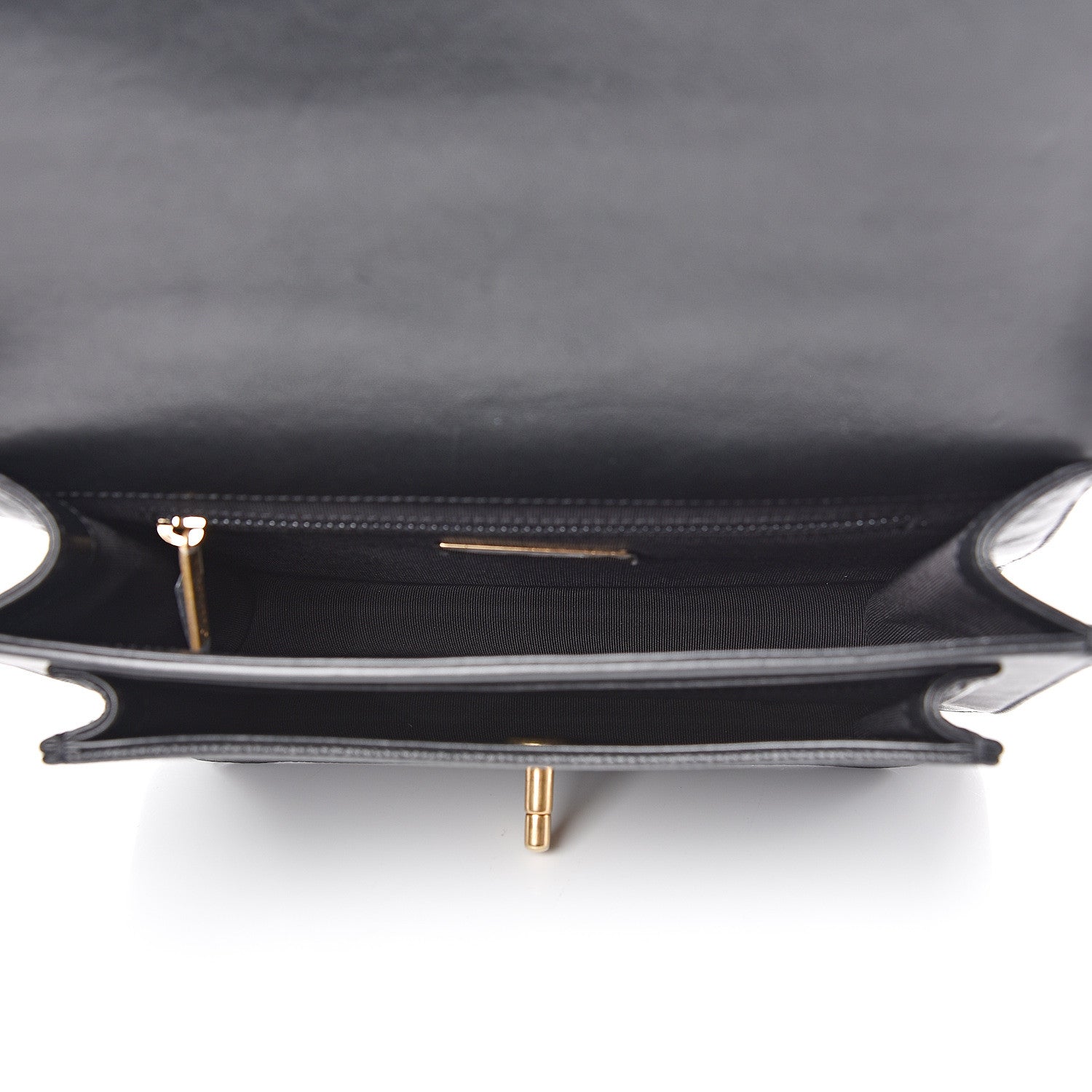 Chanel Calfskin Caviar Quilted Chain Handle Flap Black 4 of 10