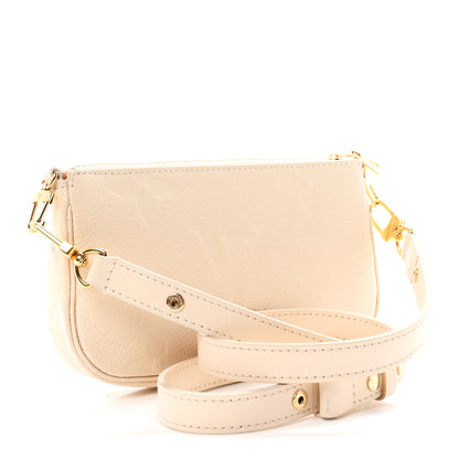 Louis Vuitton Empreinte Monogram Giant Multi Pochette Accessories Small Pochette Cream 3 of 10