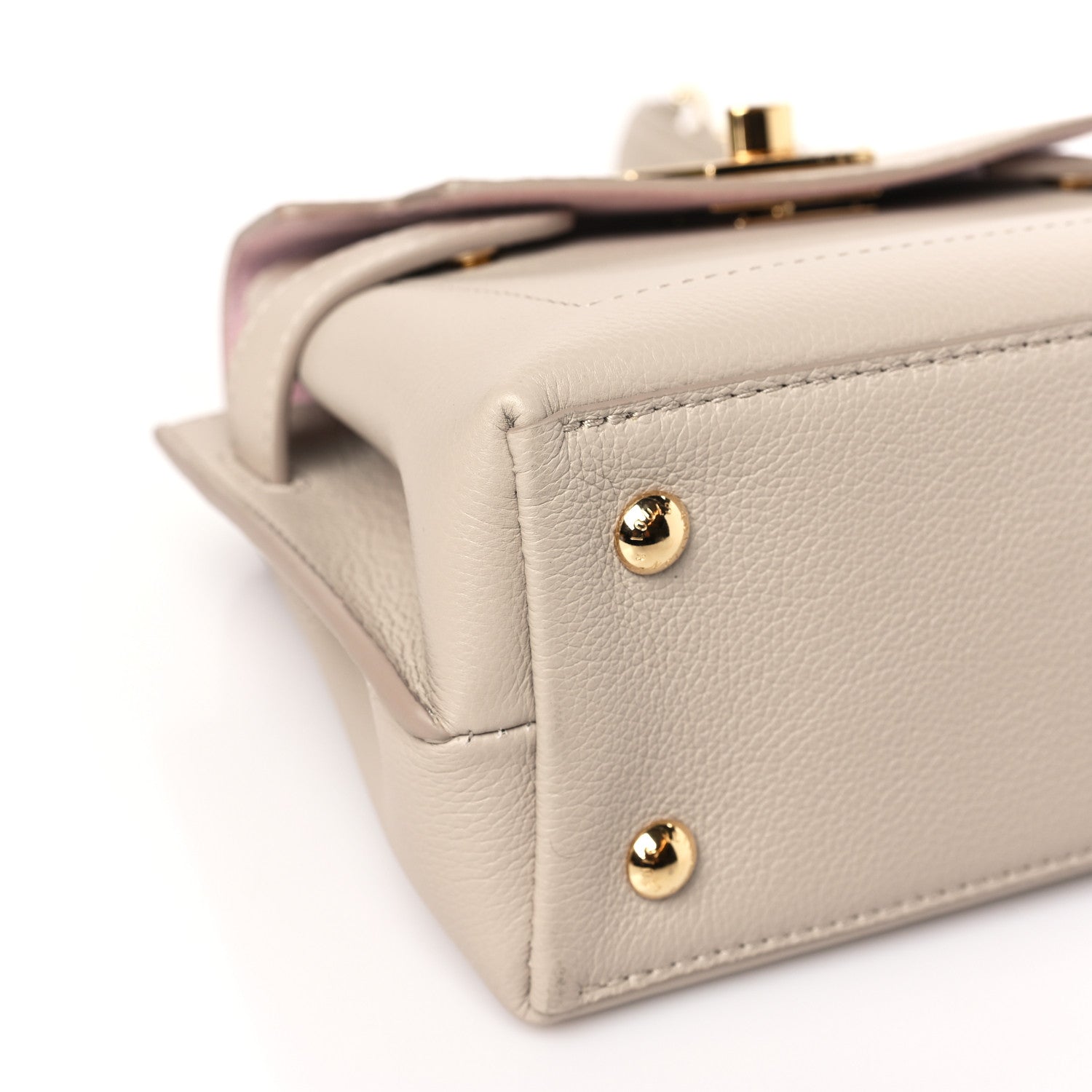 Louis Vuitton Soft Calfskin Mini Lockme Ever Greige 7 of 8