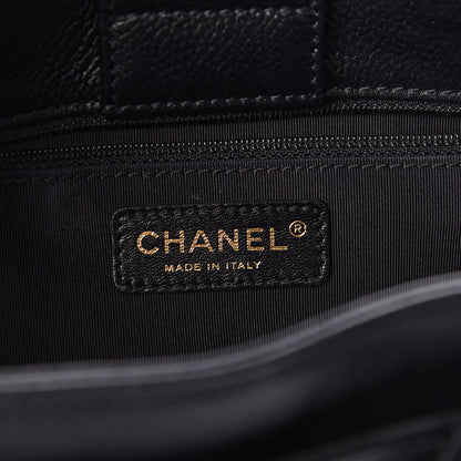 Chanel Calfskin Cerf Executive Shopper Tote Black 7 of 12