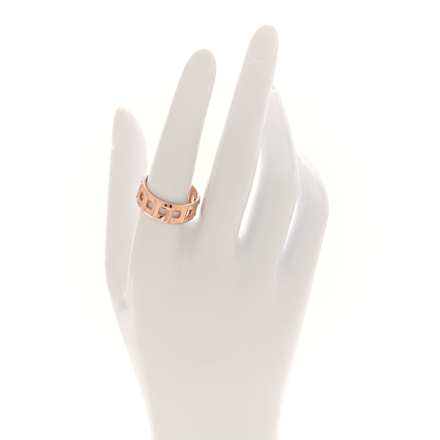 18K Rose Gold T True Wide Ring 57 8