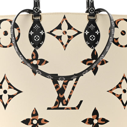 Louis Vuitton Monogram Giant Jungle Onthego GM Ivory 8 of 14