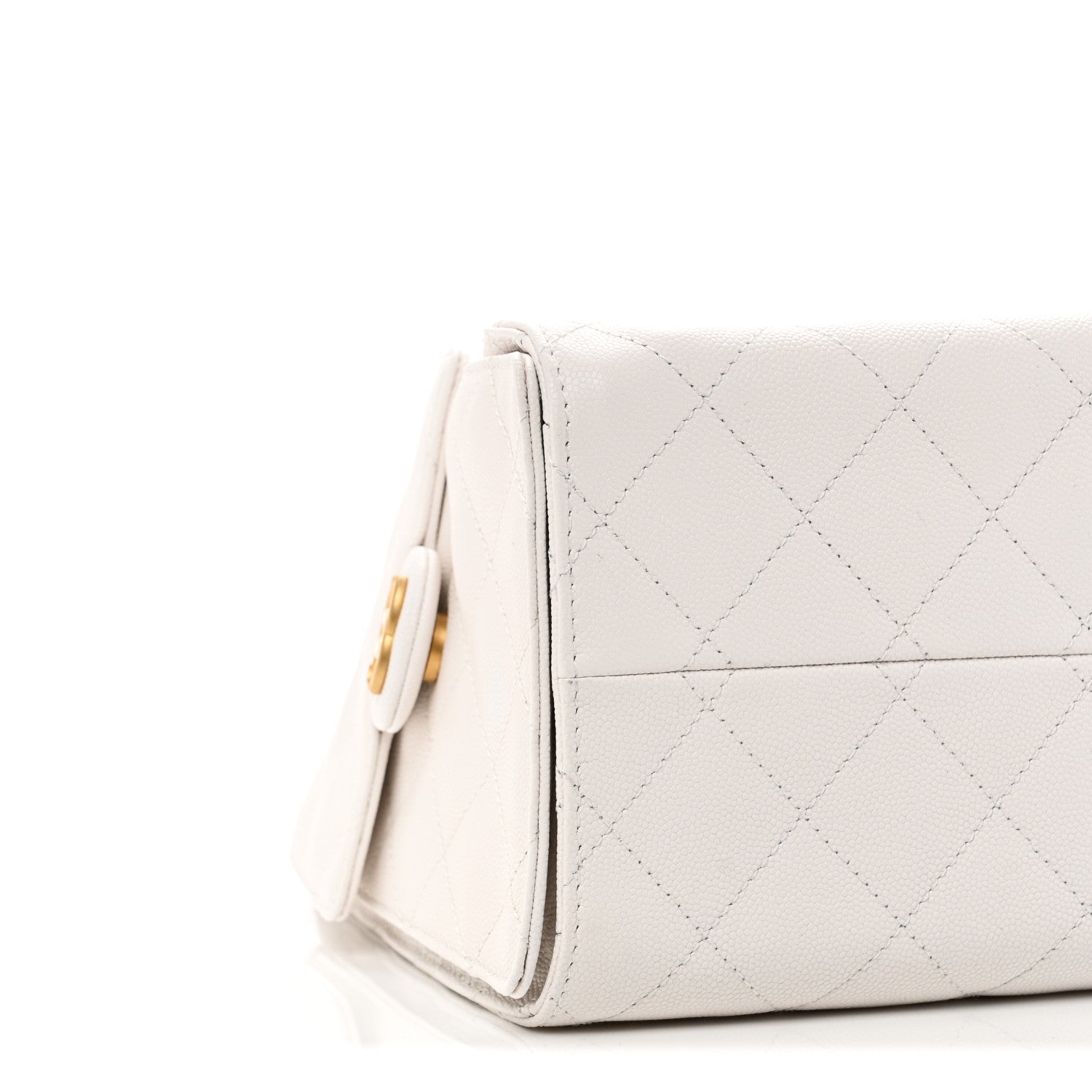 Chanel Caviar Quilted Small Chanel 25 Handbag White 9 of 10