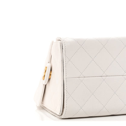 Chanel Caviar Quilted Small Chanel 25 Handbag White 9 of 10