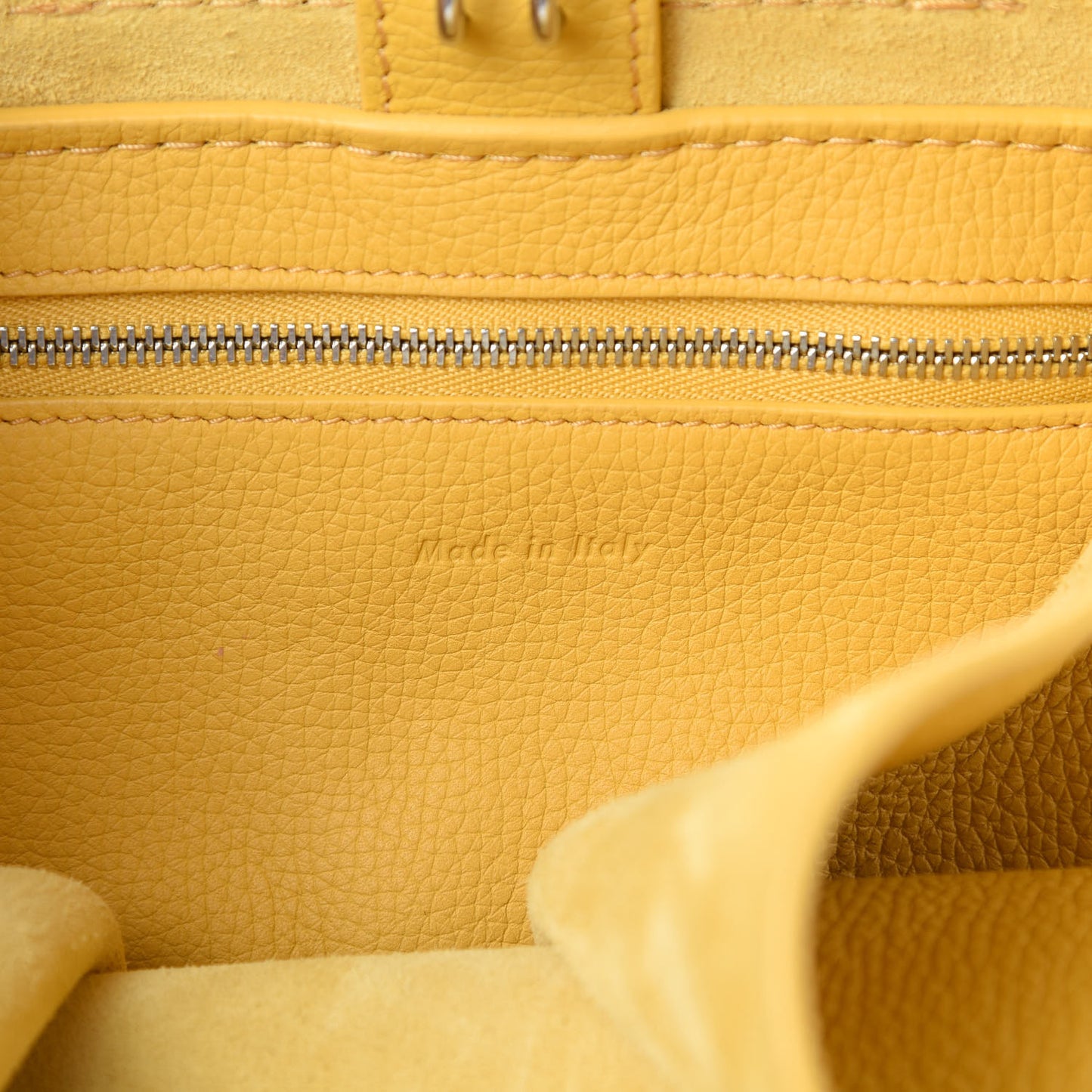 Supple Grained Calfskin Small Long Strap Big Bag Sunflower
