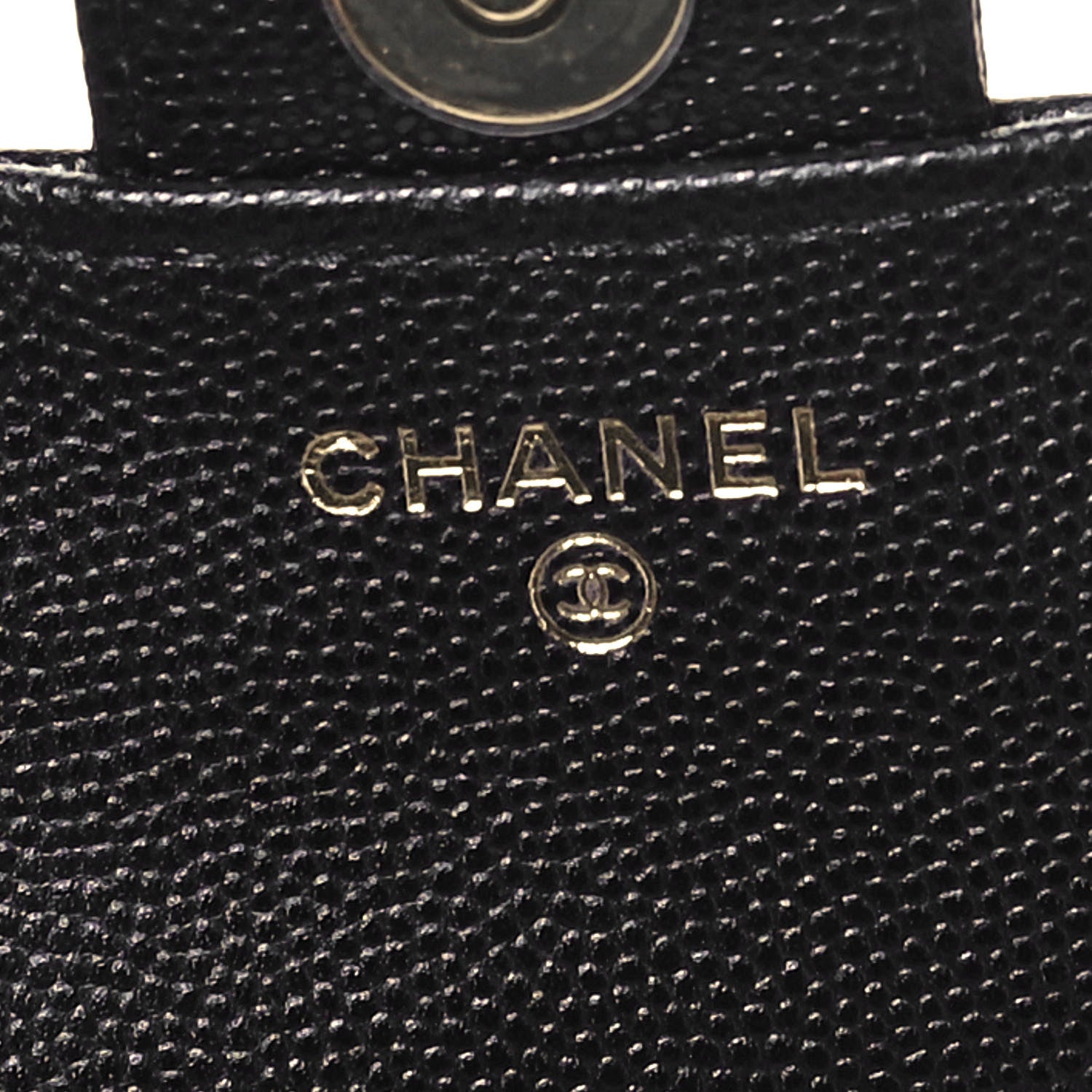 Chanel Caviar Quilted Flap Phone Holder With Chain Black 6 of 9