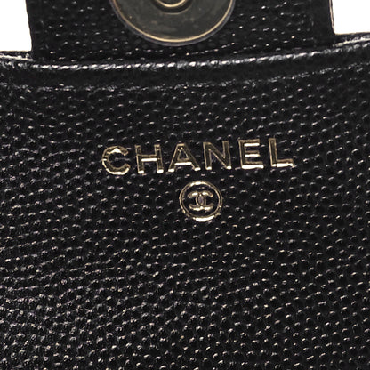 Chanel Caviar Quilted Flap Phone Holder With Chain Black 6 of 9