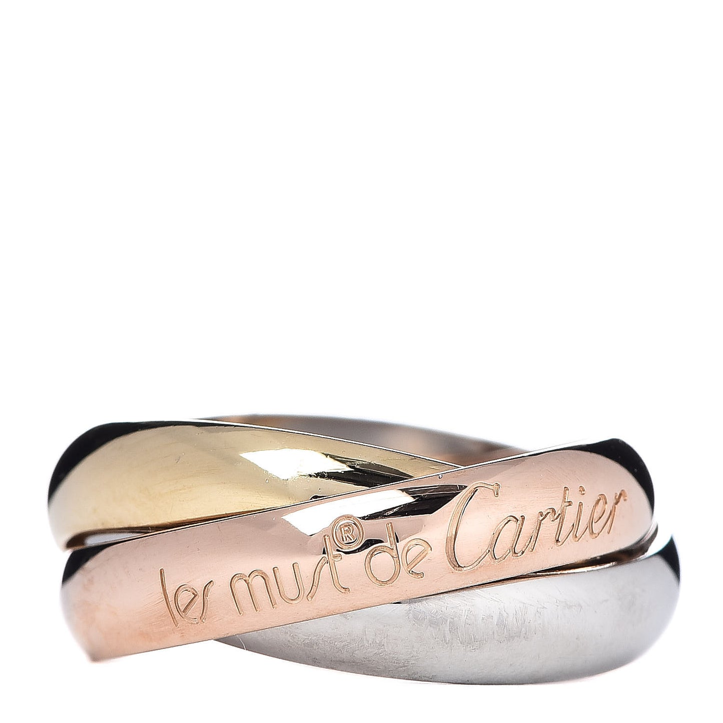 18K Pink Yellow White Gold Classic Les Must De Trinity Ring 47 4