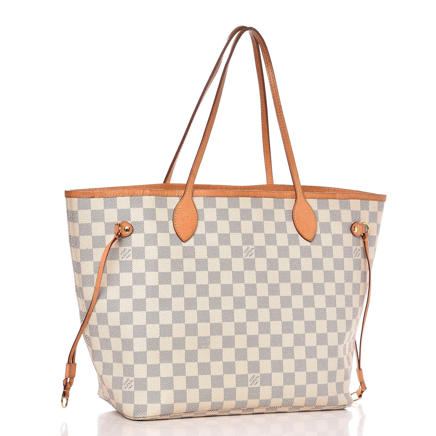 Louis Vuitton Damier Azur Neo Neverfull MM Rose Ballerine 3 of 17