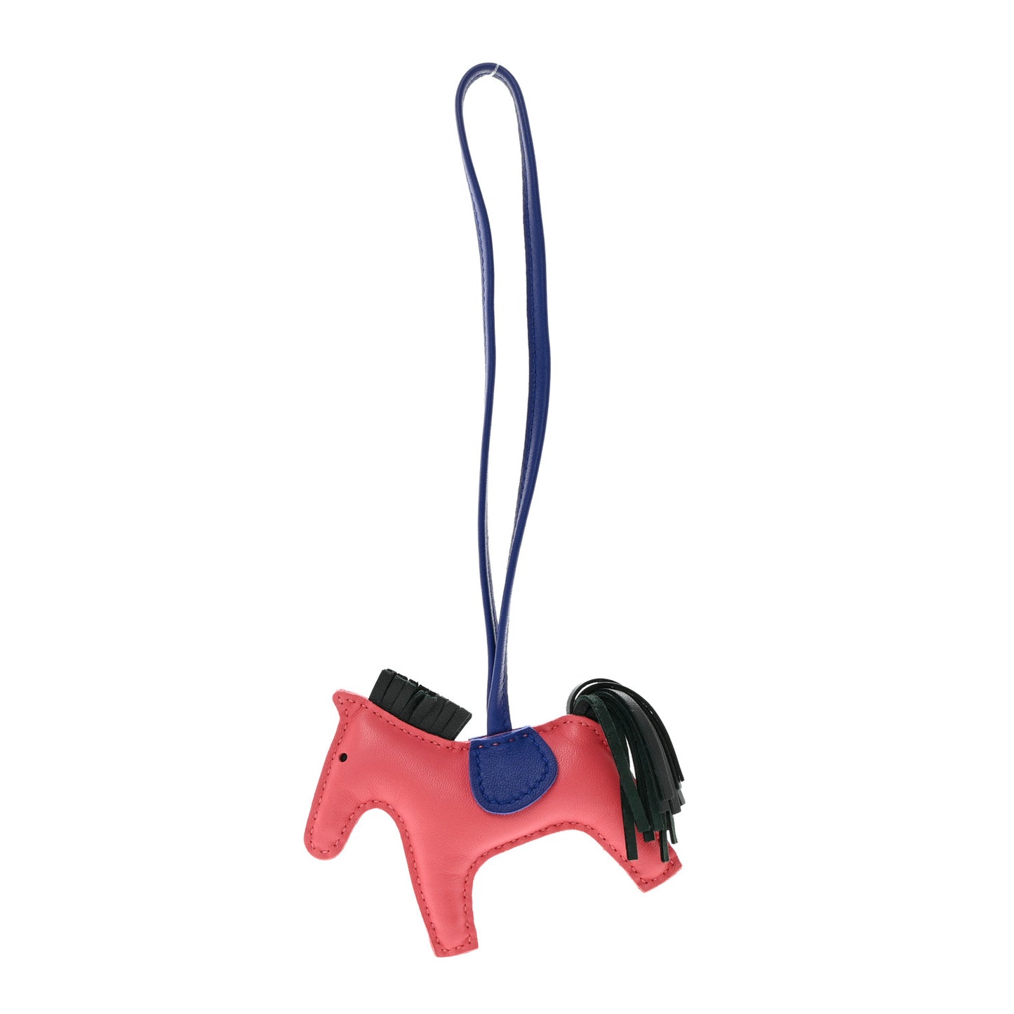 Milo Lambskin Grigri Rodeo Horse Bag Charm PM Rose Azalee Vert Cypress Bleu Electrique