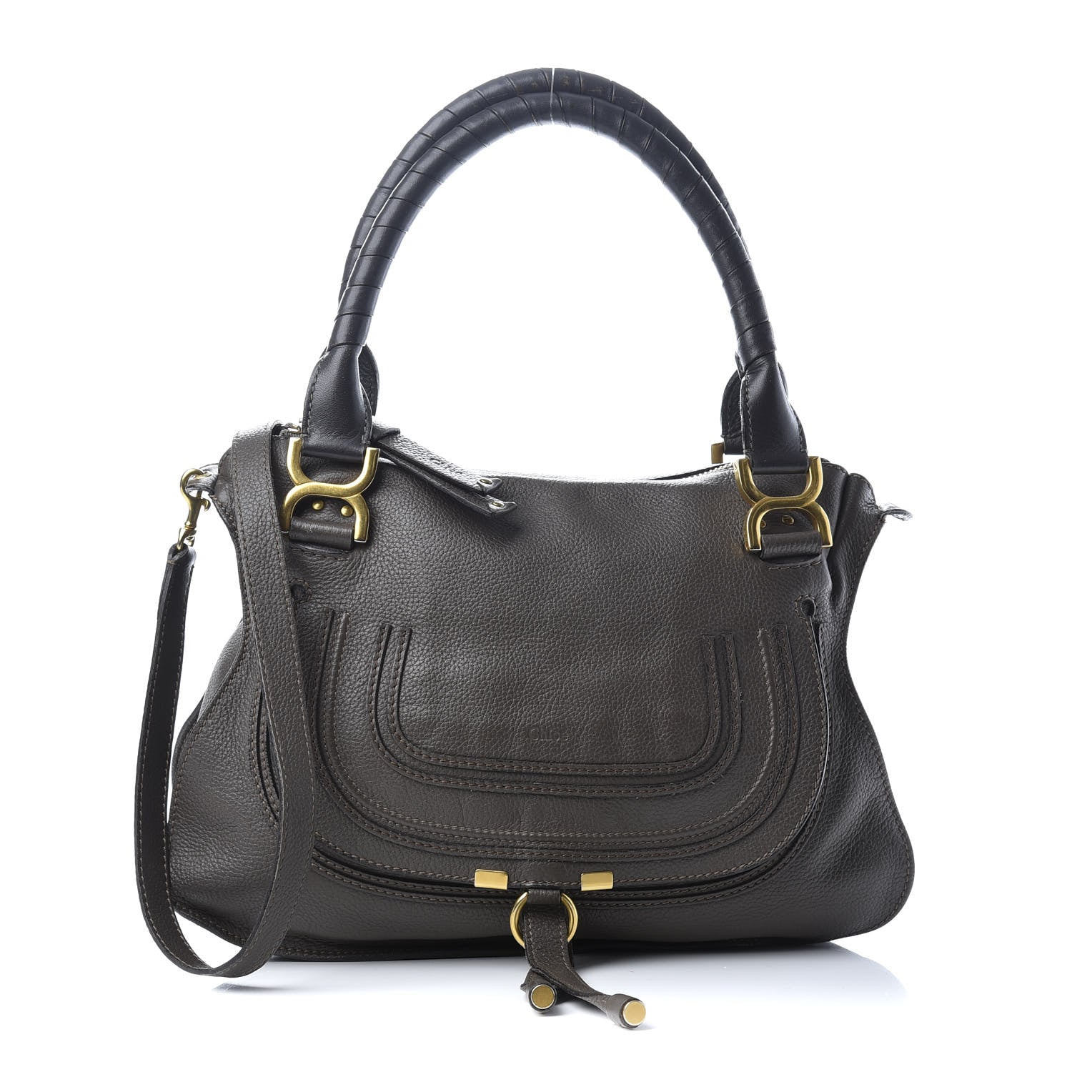 Chloe Calfskin Medium Marcie Satchel Ash 1 of 14