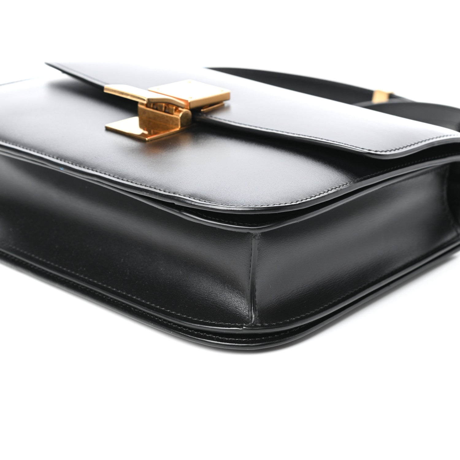 Celine Box Calfskin Medium Classic Box Flap Bag Black 9 of 10