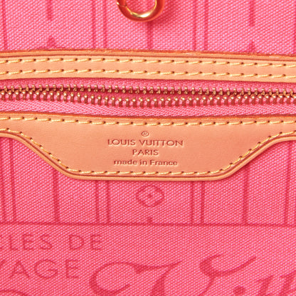 Louis Vuitton Monogram Roses Neverfull MM 7 of 8