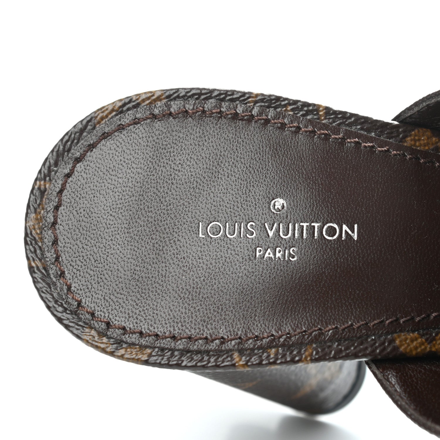 Louis Vuitton Patent Monogram Indiana Mule 39 Cacao Brown 7 of 9