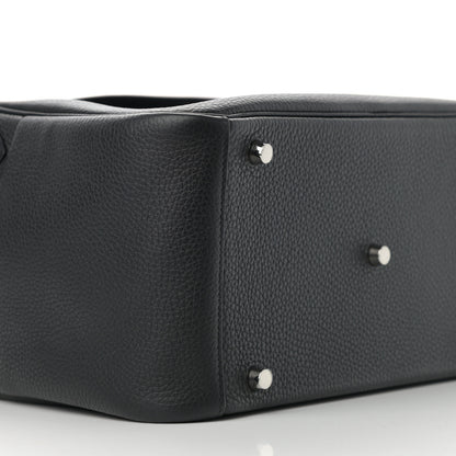 Hermes Taurillon Clemence Lindy 30 Black 9 of 12
