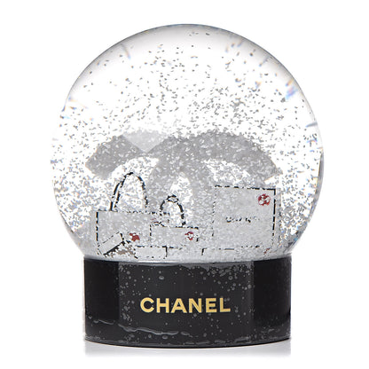 Chanel Glass CC Shopping Bag Snow Globe 1 of 4