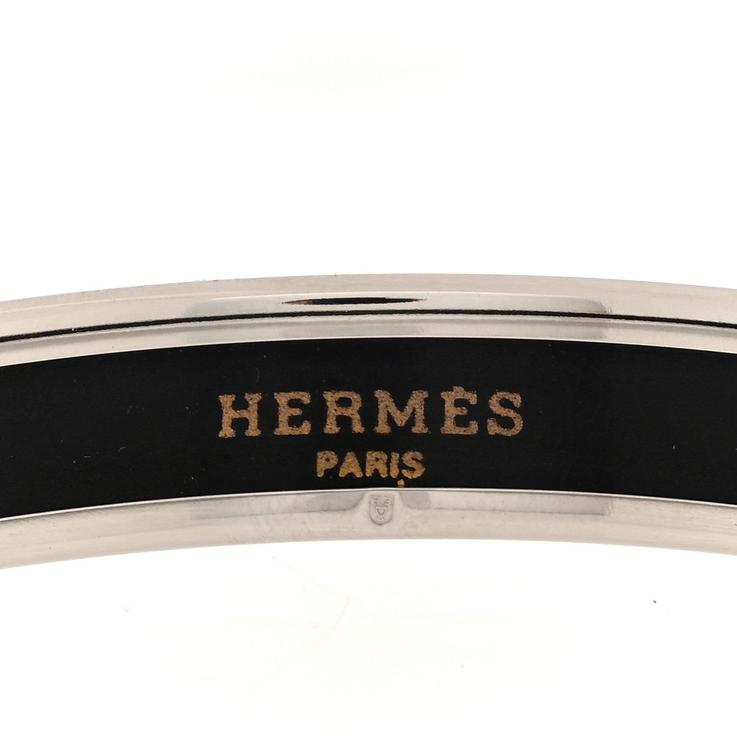 Hermes Enamel Printed Narrow Caleche Bracelet 70 Rose Dragee 4 of 5
