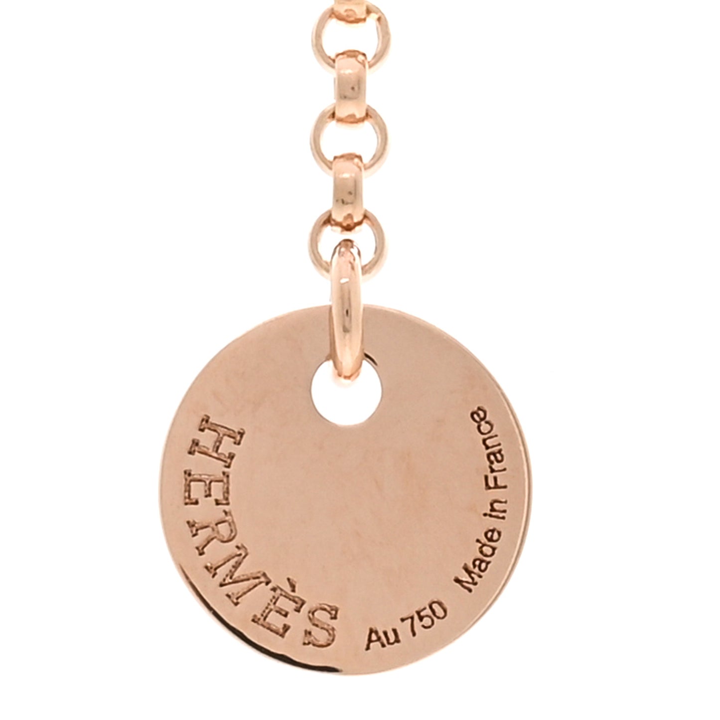 18K Rose Gold Diamond Clou d'H Pendant Necklace