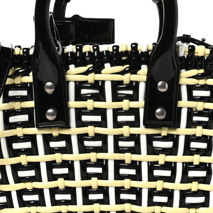 Balenciaga Patent XS Bistro Basket Black Beige 7 of 9