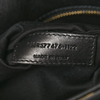 Saint Laurent SAINT LAURENT Patent Quilted Small Loulou Puffer Monogram Chain Satchel Black 8 of 12