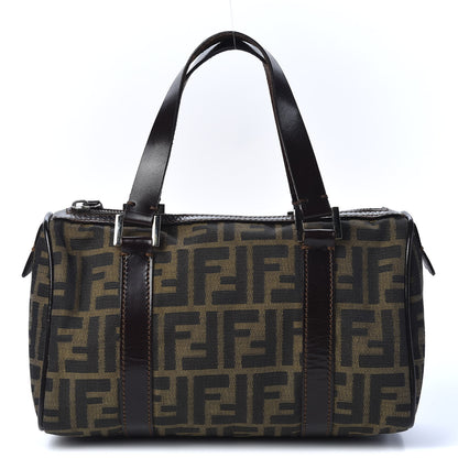 Fendi Zucca Mini Boston Satchel Tobacco 1 of 10