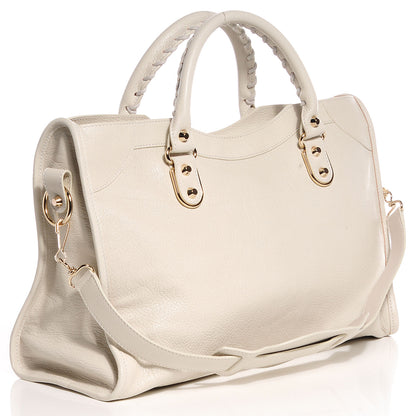 Balenciaga Chevre Gold Metallic Edge Hardware City Cream 3 of 14