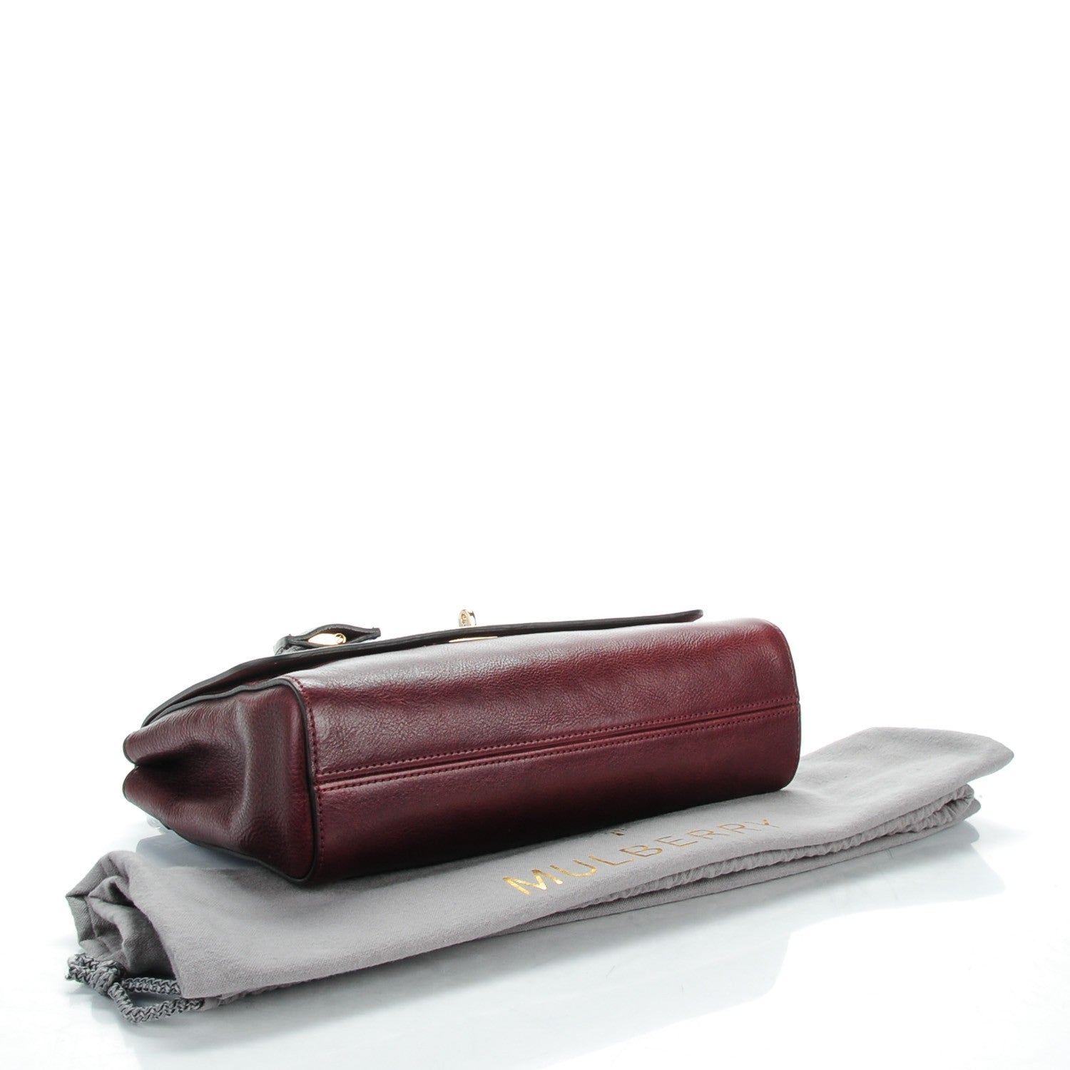 Mulberry Natural Calfskin Medium Lily Flap Oxblood 4 of 9
