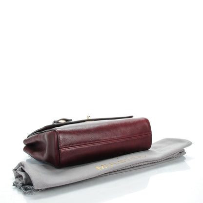 Mulberry Natural Calfskin Medium Lily Flap Oxblood 4 of 9
