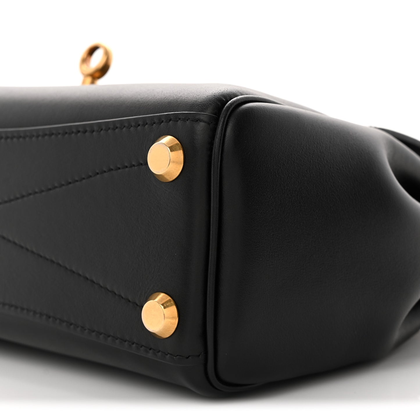 Smooth Calfskin Mini Bel Air Carry All Bag Black