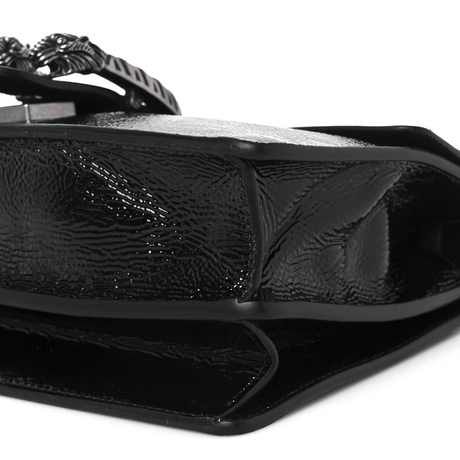 Gucci Crinkled Patent Small Dionysus Shoulder Bag Black 11 of 11