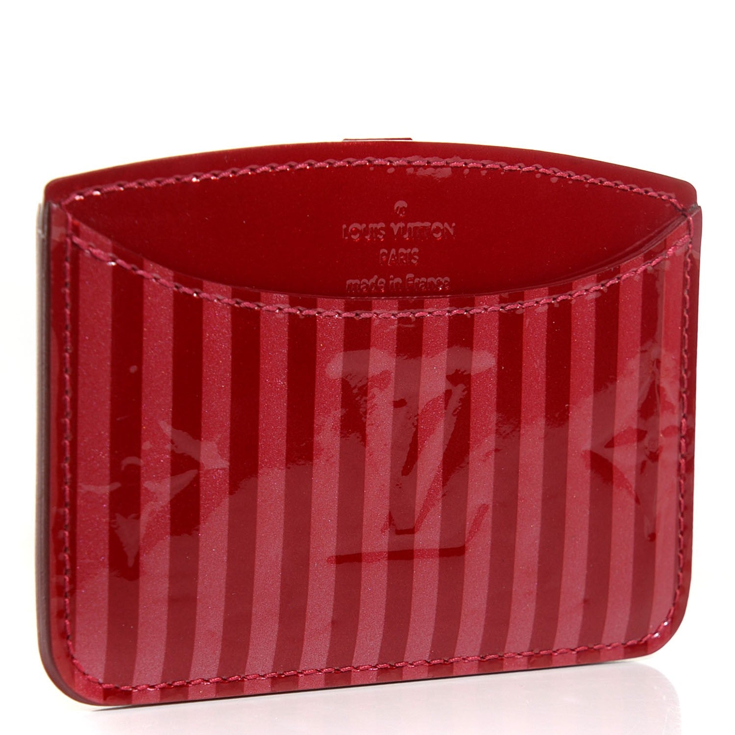 Louis Vuitton Vernis Rayures Mirror Case Pomme D'Amour 4 of 8