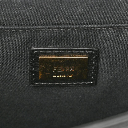 Fendi Vitello Elite Studded Monster Mini Demi Jour Shoulder Bag Black 6 of 10