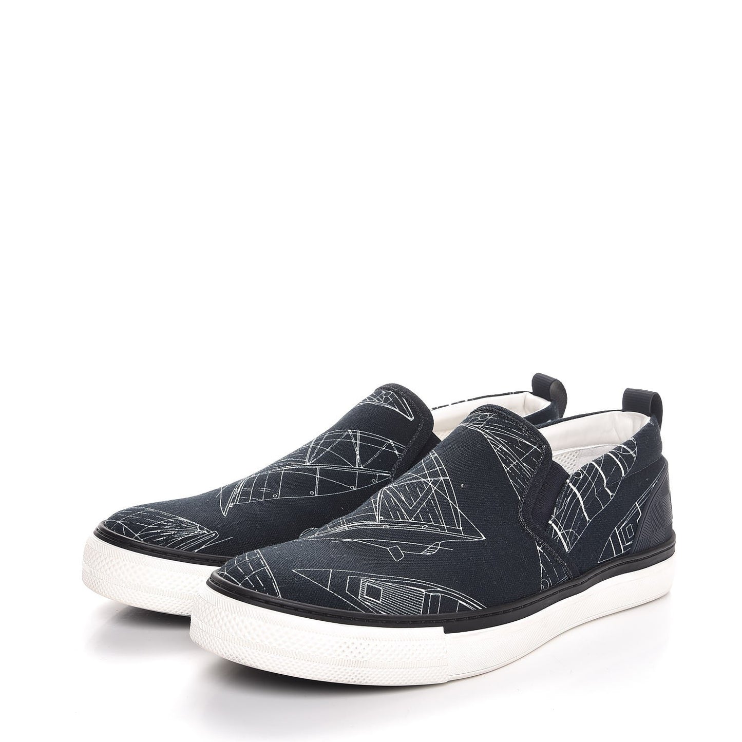 Canvas Victory Boats Slip On Sneakers 7 Pacific Blue