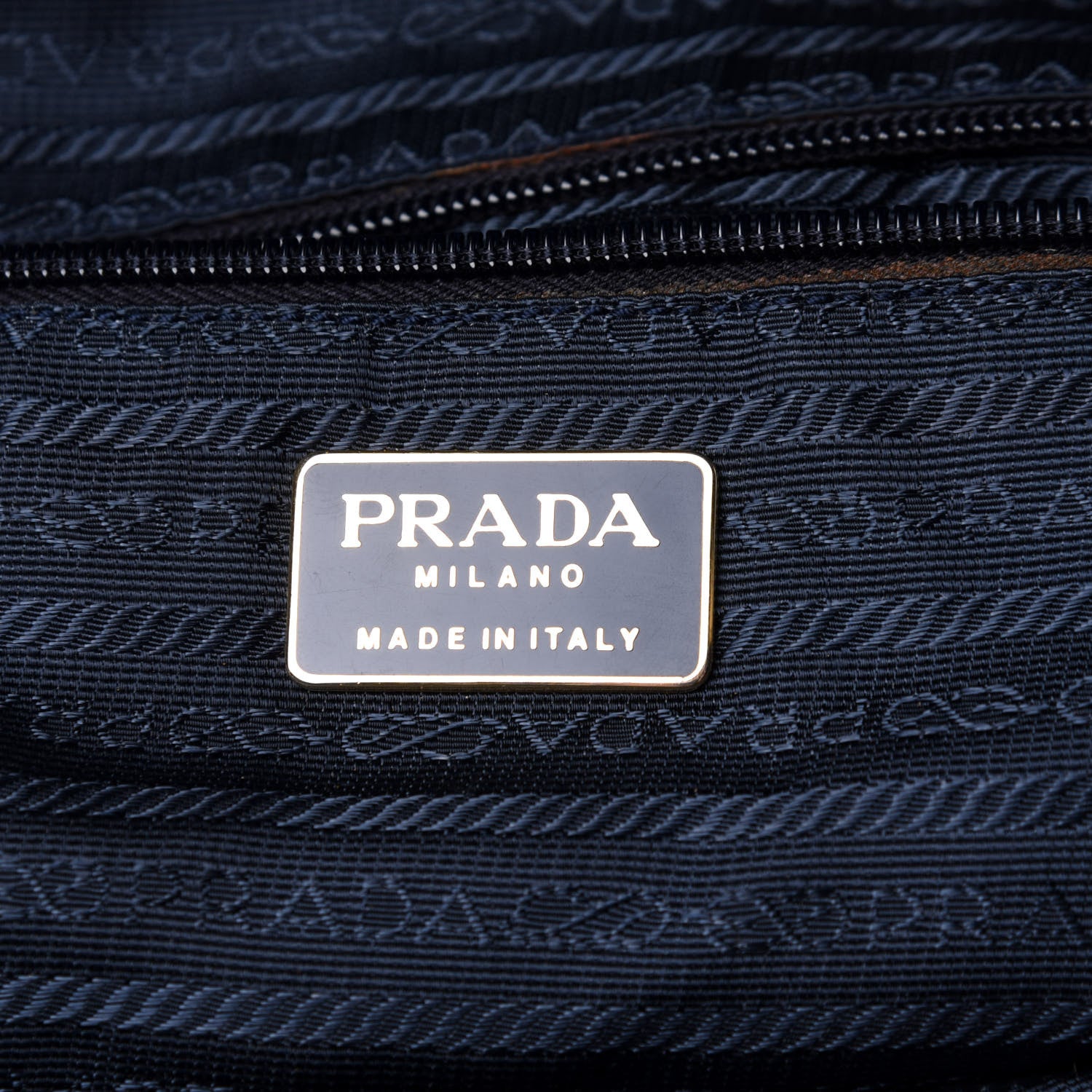 Prada Tessuto Nylon Quilted Shoulder Bag Blue 9 of 10