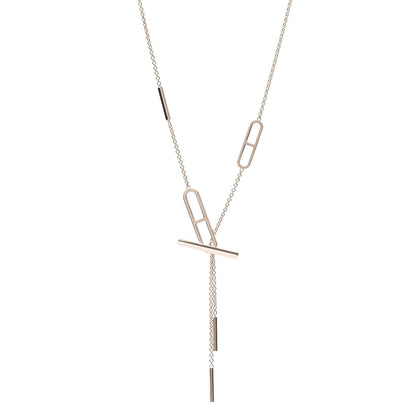 Hermes 18K Rose Gold PM Ever Chaine D'Ancre Double Necklace ST 1 of 5