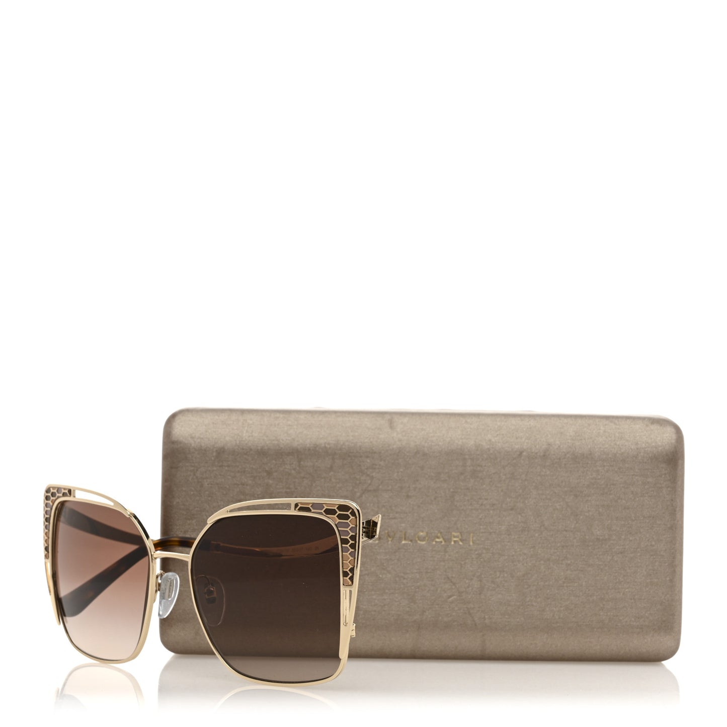 Serpenti 6179 Sunglasses Brown Gold