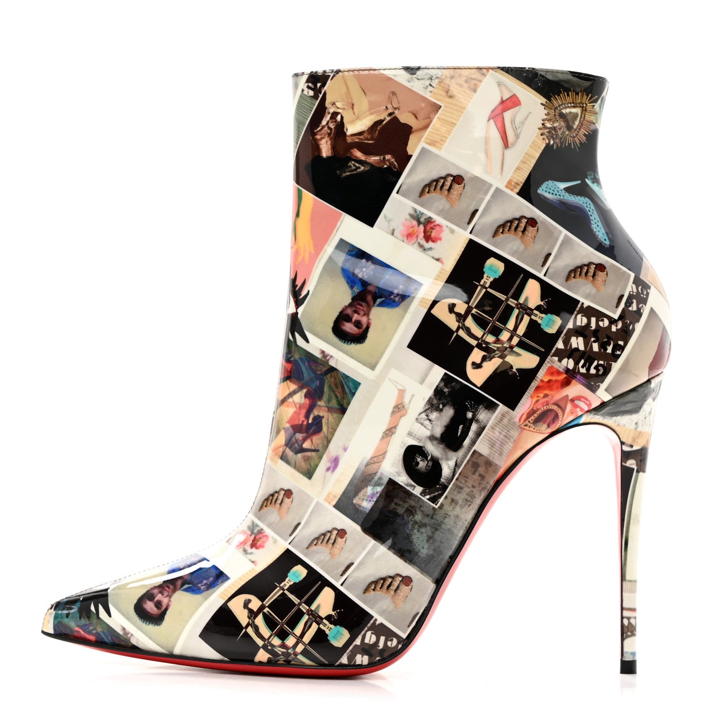 Patent Collage So Kate Booty 100 Ankle Boots 40 Multicolor