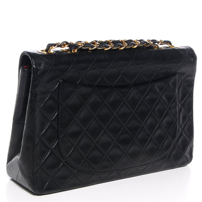 Chanel Lambskin XL Jumbo Flap Black 3 of 9