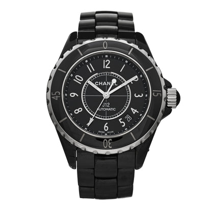 Chanel Stainless Steel Ceramic 38mm J12 Automatic Watch Black 1 of 5