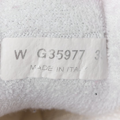 Chanel Mesh Suede Calfskin Grained Calfskin Womens CC Sneakers 39 White Grey 8 of 8