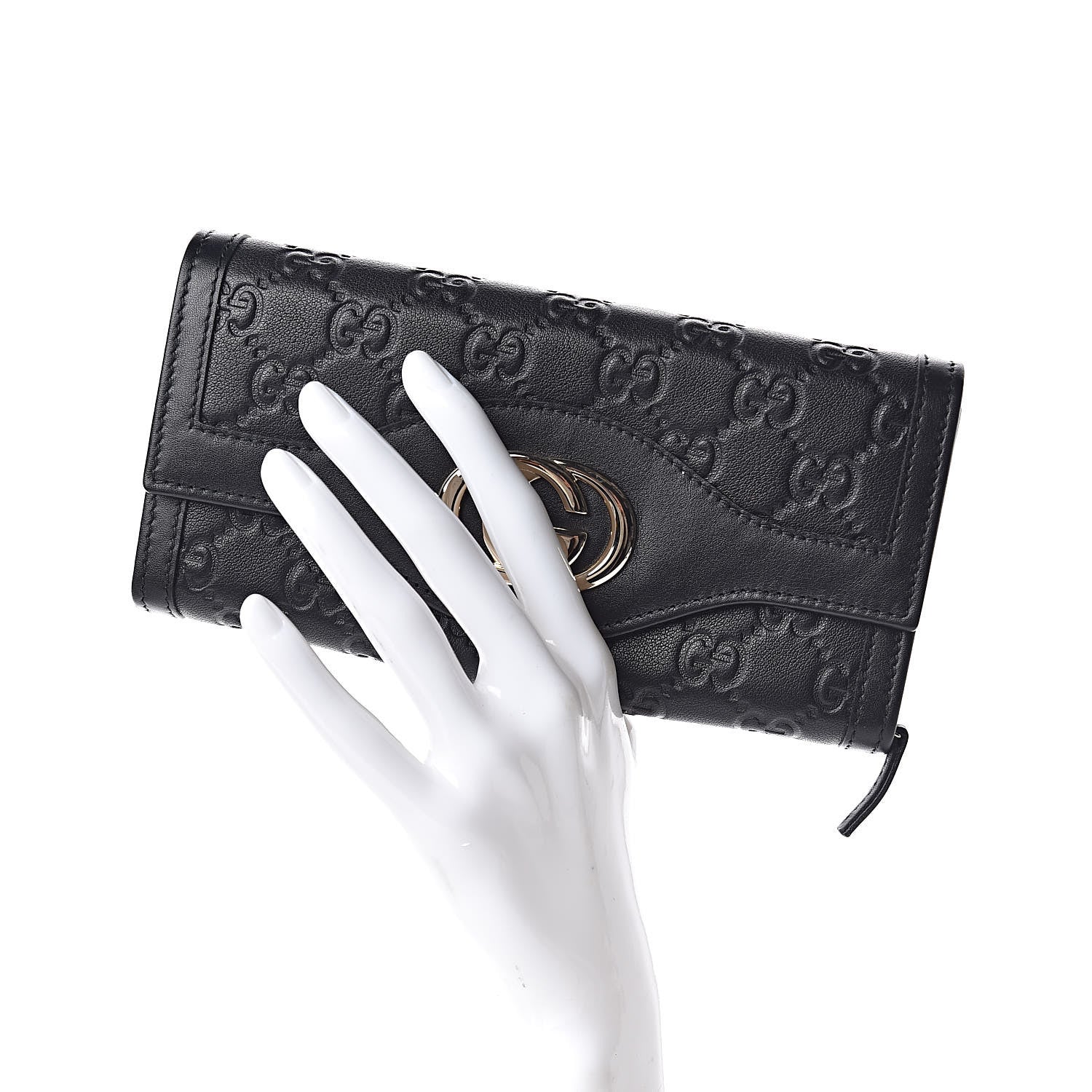 Gucci Guccissima Sukey Continental Wallet Continental Wallet Black 2 of 7